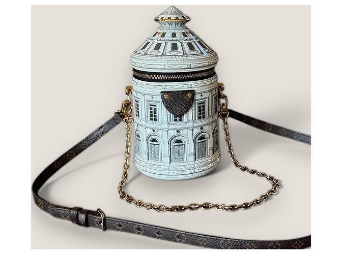 Vaso architettura Fornasetti Cannes Louis Vuitton Bianco - vista 2