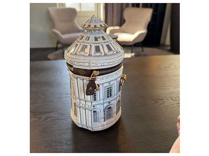 Vaso architettura Fornasetti Cannes Louis Vuitton Bianco - vista 5
