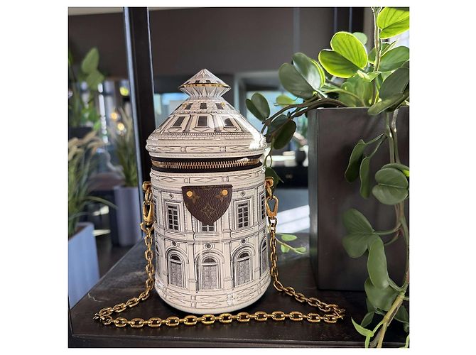Vaso architettura Fornasetti Cannes Louis Vuitton Bianco - vista 6