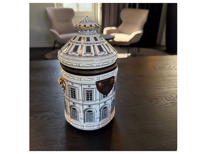 Vaso architettura Fornasetti Cannes Louis Vuitton Bianco - vista 9