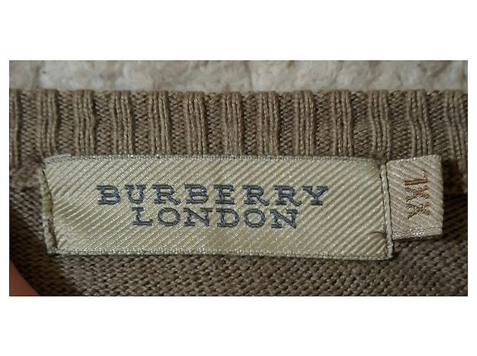 Burberry London Pullover mit karierten Ärmeln Mehrfarben Beige - Ansicht 2