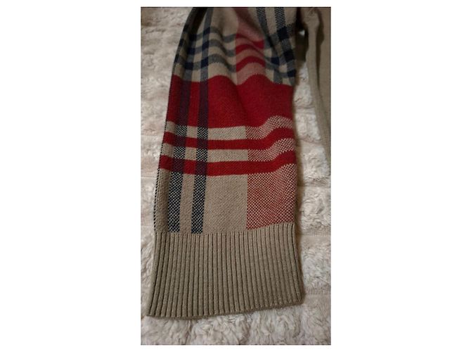 Burberry London Pullover mit karierten Ärmeln Mehrfarben Beige - Ansicht 8