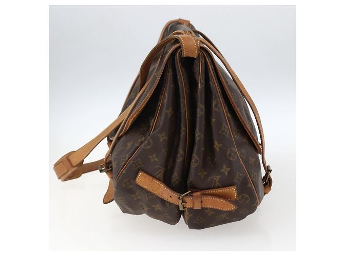 Louis Vuitton Saumur Monogram Canvas 43 Marrone - vista 4