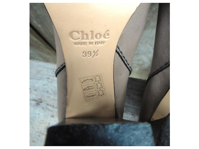 Botines Chloé de cuero gris - vista 8