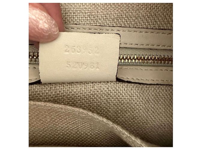 Borsa tote in pelle bianca fatta a mano di Gucci Bianco - vista 3