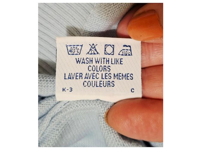 Polo Ralph Lauren Hellblauer Baumwollpullover mit Rundhalsausschnitt und Pony-Logo - Ansicht 14