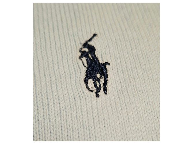 Polo Ralph Lauren Hellblauer Baumwollpullover mit Rundhalsausschnitt und Pony-Logo - Ansicht 9