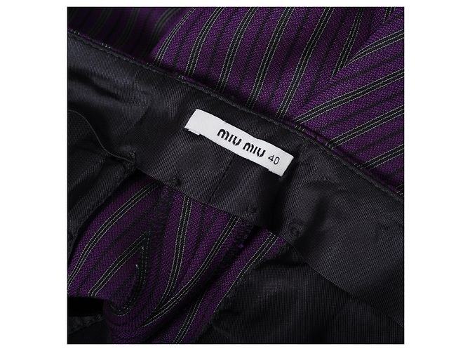 Pantalones Rayados Miu Miu - vista 7