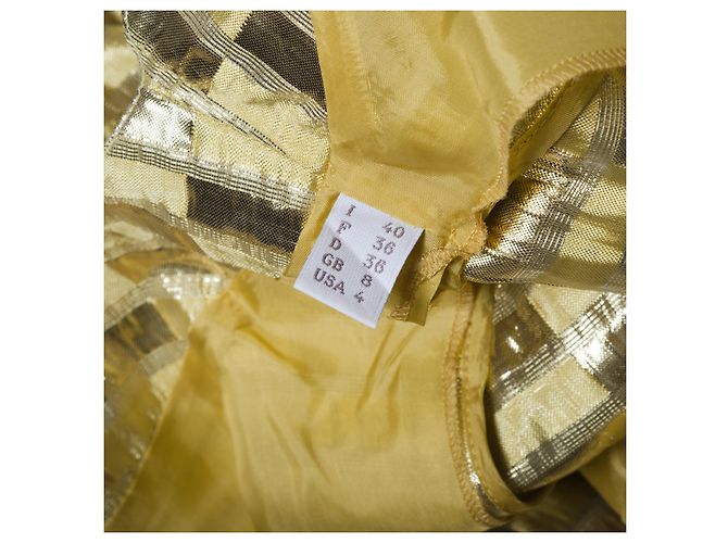 Autre Marque Mini Kleid mit Pailletten von Philosophy by Alberta Ferretti Golden Gelb - Ansicht 10