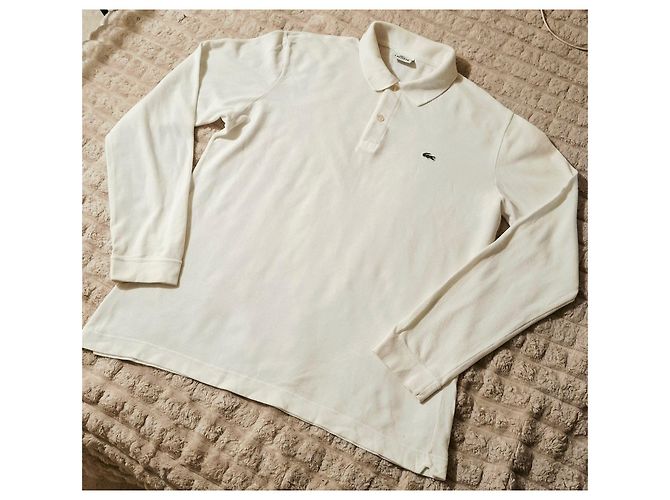 Maglietta polo Lacoste a maniche lunghe bianca Bianco - vista 2