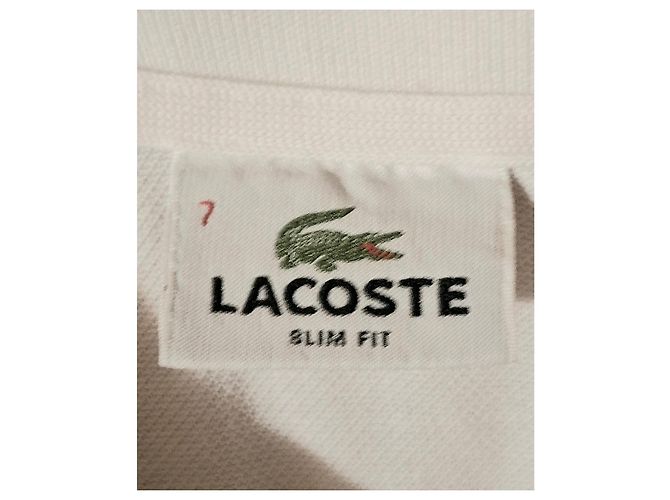 Maglietta polo Lacoste a maniche lunghe bianca Bianco - vista 3