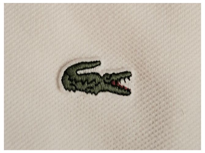 Maglietta polo Lacoste a maniche lunghe bianca Bianco - vista 4