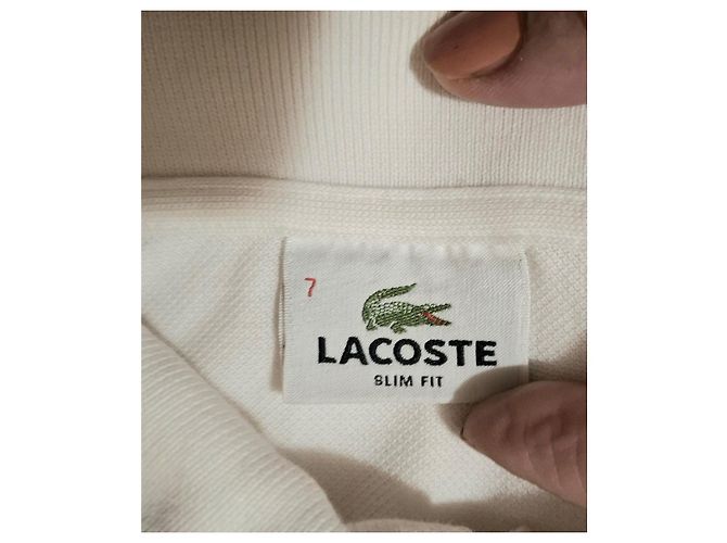 Maglietta polo Lacoste a maniche lunghe bianca Bianco - vista 6