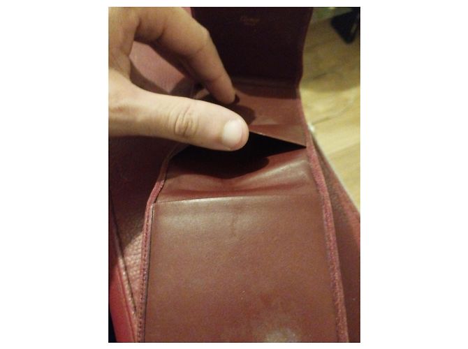 Cartera Cartier de cuero burdeos - vista 3