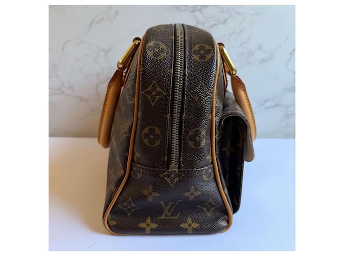 Louis Vuitton Manhattan PM monogramma Marrone - vista 10