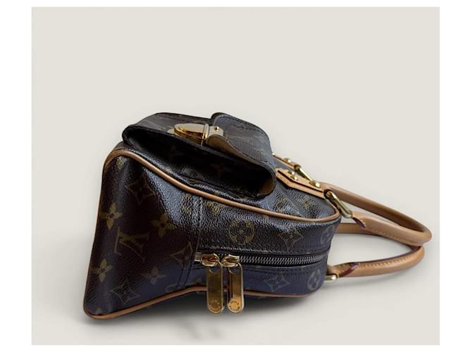 Louis Vuitton Manhattan PM monogramma Marrone - vista 14