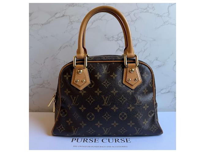 Louis Vuitton Manhattan PM monogramma Marrone - vista 2