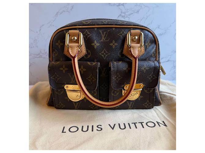 Louis Vuitton Manhattan PM monogramma Marrone - vista 5