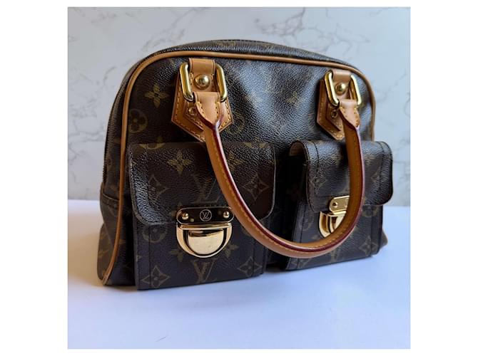 Louis Vuitton Manhattan PM monogramma Marrone - vista 8