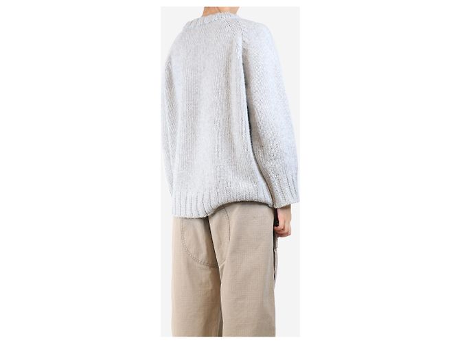 Malo Pull en cachemire gris - taille M - vue 2