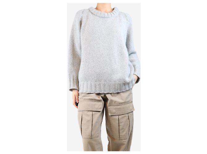 Malo Pull en cachemire gris - taille M - vue 3