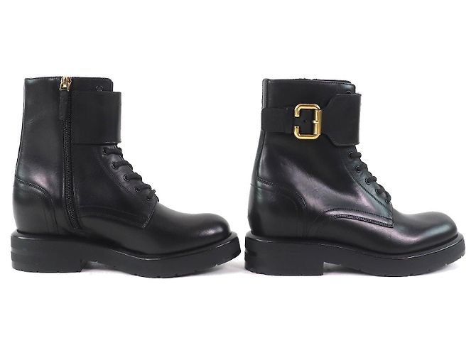 Chloé Leder Stiefeletten Chloe CODDINGTON Schwarz - Ansicht 4