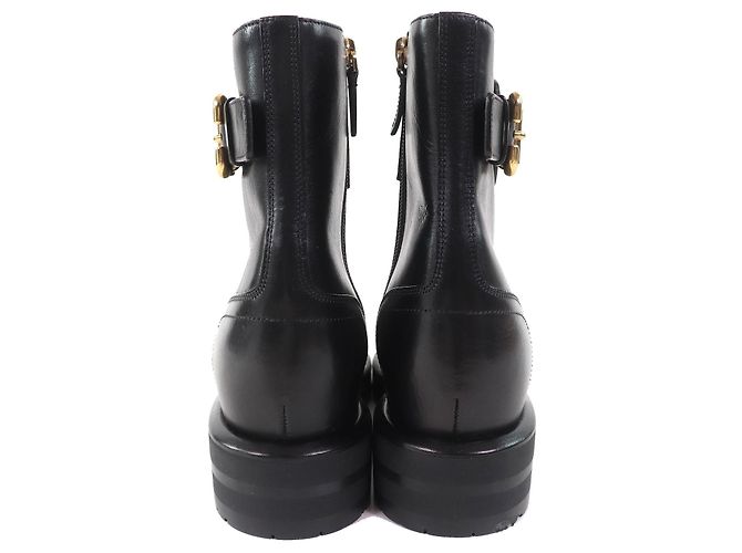 Chloé Leder Stiefeletten Chloe CODDINGTON Schwarz - Ansicht 6