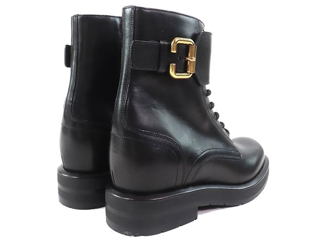 Chloé Leder Stiefeletten Chloe CODDINGTON Schwarz - Ansicht 7