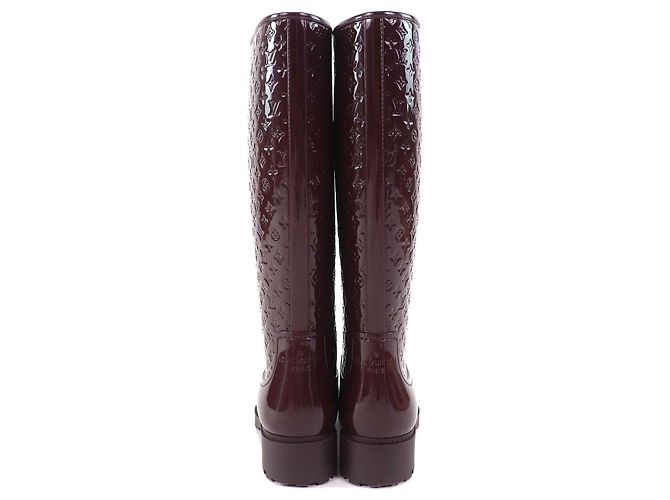 Gummiregenstiefel Monogram Louis Vuitton Braun Bordeaux - Ansicht 5