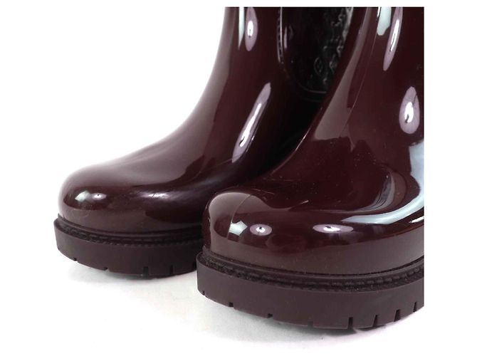 Gummiregenstiefel Monogram Louis Vuitton Braun Bordeaux - Ansicht 6