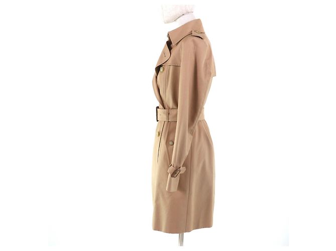Autre Marque Abrigo Trench Mackintosh Abrigo de Algodón Beige - vista 2
