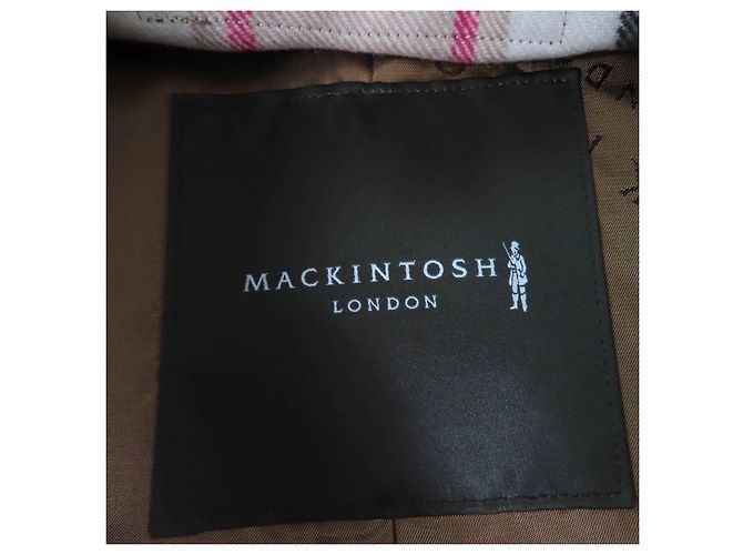 Autre Marque Abrigo Trench Mackintosh Abrigo de Algodón Beige - vista 7