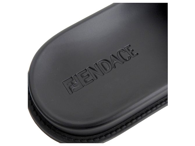 Fendi FENDACE Gummisandalen Schwarz - Ansicht 7