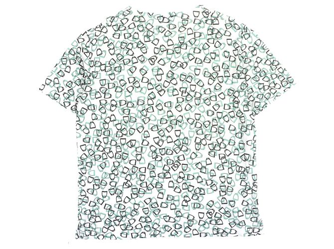 Camiseta de algodão Hermès Branco Verde - vista 3