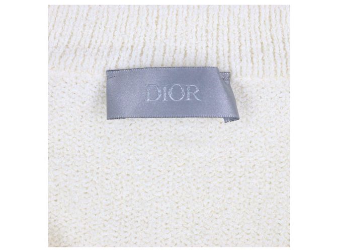 Suéter de algodão Dior ERL Bege Cru - vista 6