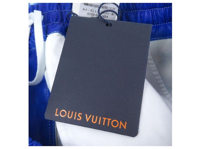 Bermuda de metal com padrão tie-dye e logo LV Amen Break da Louis Vuitton Azul - vista 10