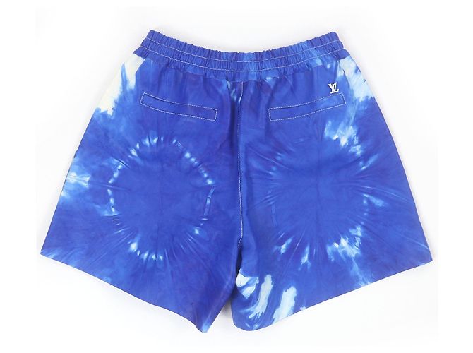 Bermuda de metal com padrão tie-dye e logo LV Amen Break da Louis Vuitton Azul - vista 2