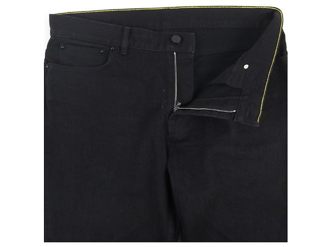 Pantaloni in denim stretch slim Louis Vuitton Nero - vista 2