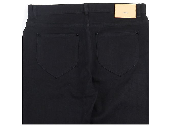 Pantaloni in denim stretch slim Louis Vuitton Nero - vista 4