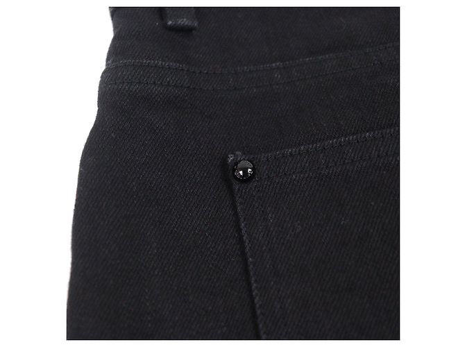 Pantaloni in denim stretch slim Louis Vuitton Nero - vista 6