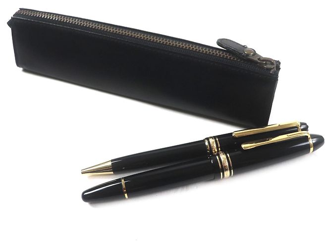 Pluma y bolígrafo Montblanc Meisterstück 14K 2 en 1 Negro - vista 2