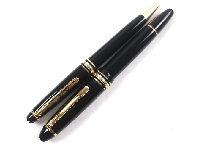 Pluma y bolígrafo Montblanc Meisterstück 14K 2 en 1 Negro - vista 3