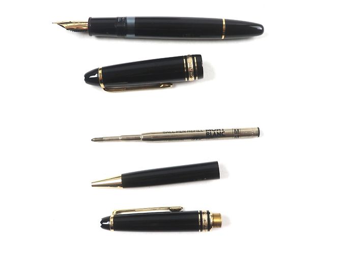 Pluma y bolígrafo Montblanc Meisterstück 14K 2 en 1 Negro - vista 4