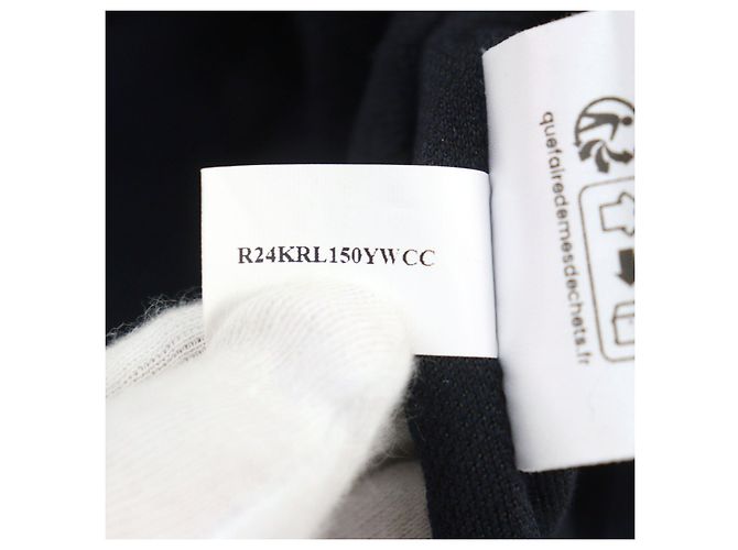 Autre Marque Berluti Calligraphy Knit Wollpullover mit Rundhalsausschnitt Blau Marineblau - Ansicht 9