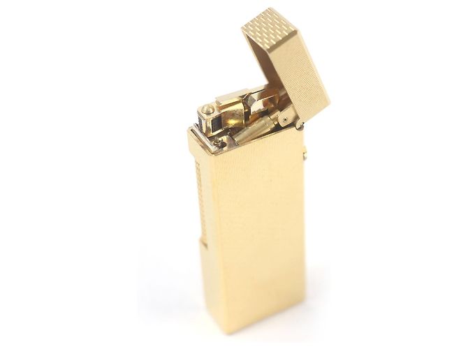 Alfred Dunhill Briquet à motif intégral Dunhill Doré - vue 4