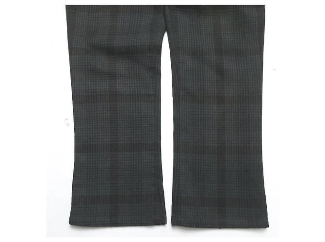 Autre Marque HURRAY HURRAY Check Flare Pants Braun Grau - Ansicht 11