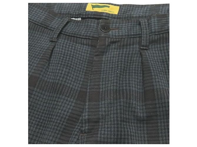 Autre Marque HURRAY HURRAY Check Flare Pants Braun Grau - Ansicht 4