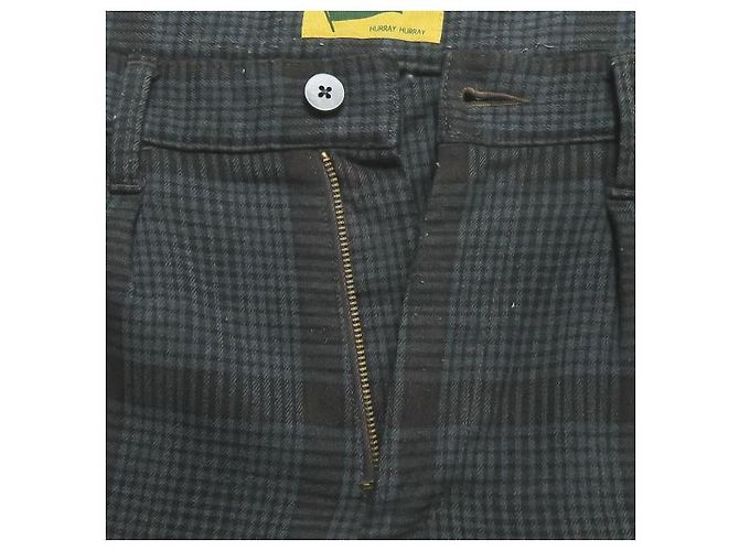 Autre Marque HURRAY HURRAY Check Flare Pants Braun Grau - Ansicht 5