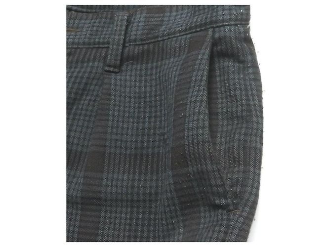 Autre Marque HURRAY HURRAY Check Flare Pants Braun Grau - Ansicht 7