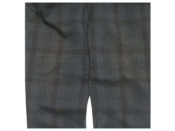 Autre Marque HURRAY HURRAY Check Flare Pants Braun Grau - Ansicht 9